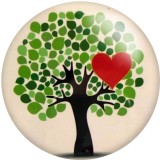 Painted metal 20mm snap buttons  Valentine's Day Love Print   DIY jewelry