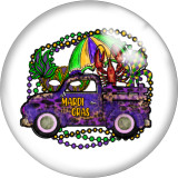 Painted metal 20mm snap buttons Purple love Car Print
