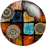 Painted metal 20mm snap buttons  pattern  Print