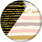 Painted metal 20mm snap buttons Pink Pattern Print