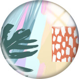 Painted metal 20mm snap buttons pattern Print