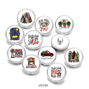 Painted metal 20mm snap buttons Christmas  Nurse  Print   snaps buttons