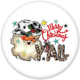 Painted metal 20mm snap buttons Christmas  Snowman  Print   snaps buttons