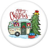 Painted metal 20mm snap buttons Christmas  Santa Claus  Print   snaps buttons