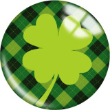 Painted metal 20mm snap buttons Clover happy easter