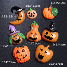 Halloween Pumpkin Lamp Resin for 20MM Snaps Buttons