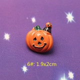 Cartoon Halloween pumpkin resin suitable for 20MM Snaps Buttons