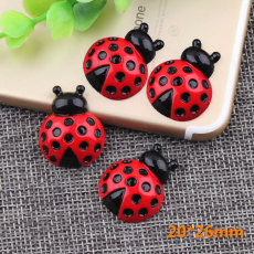 Beetle Seven star ladybird resin is suitable for  20MM Snaps Buttons