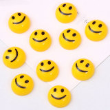 Cartoon expression bag, smiling face resin, suitable 18MM 20MM snap button charms