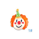 Circus clown resin is suitable for 20MM Snaps Buttons
