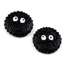 Miyazaki Jun Ryoko small coal ball diy resin snap fastener is suitable for 20MM Snaps Buttons