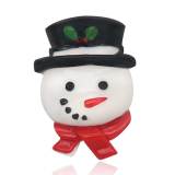 Cartoon Christmas snowman Easter flat bottom mobile phone case hair clip accessories diy resin accessories