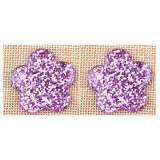 Shiny pink flower resin suitable for 18MM Snaps Buttons