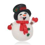 Cartoon Christmas snowman Easter flat bottom mobile phone case hair clip accessories diy resin accessories