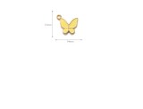 10pcs/lot  High-quality Alloy Solid butterfly cartoon pendant earrings bracelet female diy pendant alloy oil dripping accessories