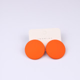 20 color round spray painted earrings earrings simple fashion acrylic personality candy earrings