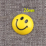 Cartoon expression bag Smiley face flat bottom mobile phone case Hair clip headwear diy resin accessories