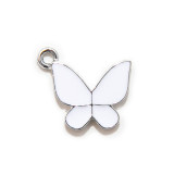 10pcs/lot  High-quality Alloy Solid butterfly cartoon pendant earrings bracelet female diy pendant alloy oil dripping accessories
