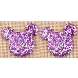 Mickey glitter sequin flat bottom mobile phone case hair clip headdress diy resin accessories