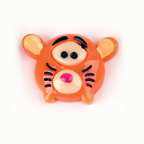 Cartoon animal flat bottom mobile phone case hair clip headwear diy resin accessories