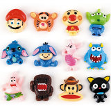 Cartoon animal flat bottom mobile phone case hair clip headwear diy resin accessories