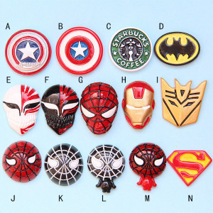 USA  Marvel Anime Heroes  Flat bottom mobile phone case hair clip accessories diy resin accessories