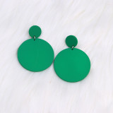 15 color large round spray paint earrings earrings temperament acrylic simple earrings