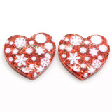 Shining Pink Love  flat bottom mobile phone case hair clip accessories DIY resin accessories
