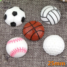 Basketball football flat bottom mobile phone case hair clip accessories diy resin accessories