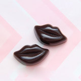 Large imitation chocolate flat bottom mobile phone case hair clip accessories diy resin accessories