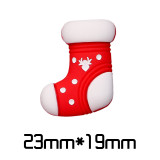 Christmas Santa Claus Snowman  flat bottom mobile phone case hair clip accessories DIY resin accessories