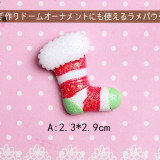 Christmas shoes  flat bottom mobile phone case hair clip accessories DIY resin accessories