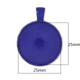 100pcs/lot Alloy 25mm inner diameter round color alloy bottom bracket time gem pendant diy key chain accessories