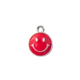 10pcs/lot  High-quality Alloy Diy alloy electroplating oil dripping accessories colorful smiley face pendant pendant bracelet small pendant