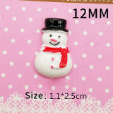 12MM Christmas Snowman resin ornaments Snaps Buttons