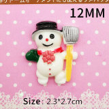 12MM Christmas Snowman resin ornaments Snaps Buttons