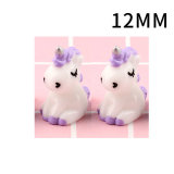12MM Cartoon cute unicorn resin Snaps Buttons