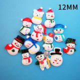 12MM Christmas Snowman resin ornaments Snaps Buttons