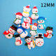 12MM Christmas Snowman resin ornaments Snaps Buttons