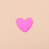 Frosted color resin heart resin suitable for 20MM Snaps Buttons