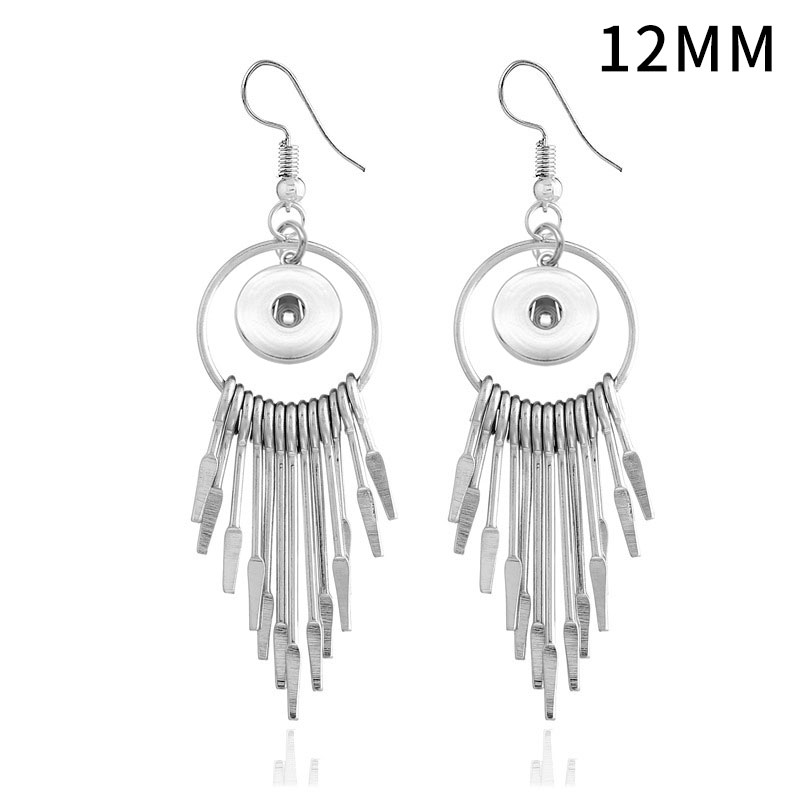 Alloy Earrings charms fit 12MM snap button jewelry