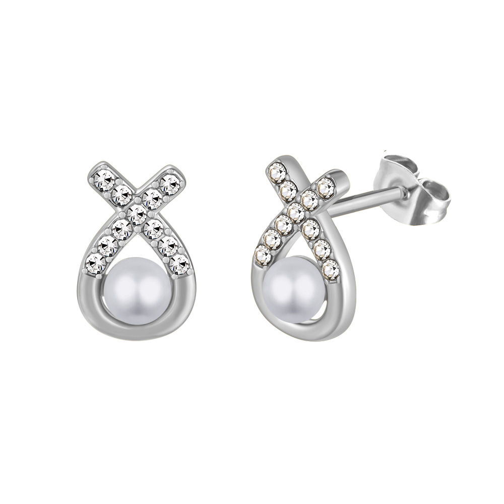 Stainless steel small accessory earrings