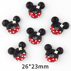 Cartoon Mickey resin suitable for 18MM Snaps Buttons