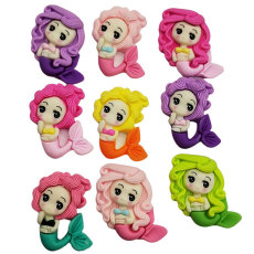 Cartoon mermaid princess resin suitable for 18MM Snaps Buttons