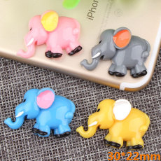 Cartoon Elephant resin suitable for 18MM Snaps Buttons