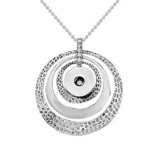 Pendant Necklace with 80CM chain KC1080 fit 20MM chunks snaps jewelry