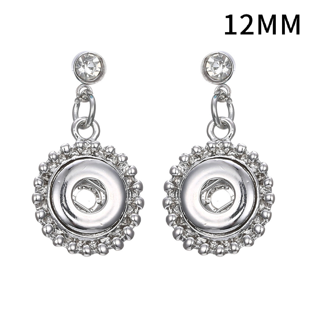 Metal Snaps earring fit 12mm chunks Snaps button jewelry wholesale