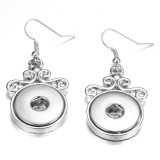 Snaps button jewelry wholesale metal Snaps earring  fit 18MM 20MM chunks
