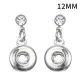 Snaps metal earring  fit 12mm chunks snaps jewelry