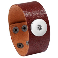 Punk Vintage Men's Wide Leather Cowhide Bracelet Hand woven Leather Bracelet genuine leather  20MM Snaps button jewelry wholesale